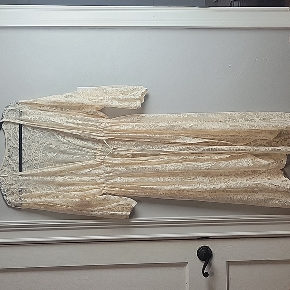 h.i.p. Other - H.I.P.- Sheer Lace Long Duster-Size 3X